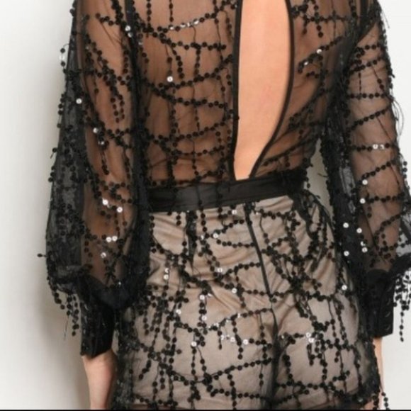 SEQUIN ROMPER for the Holidays - Picture 3 of 3